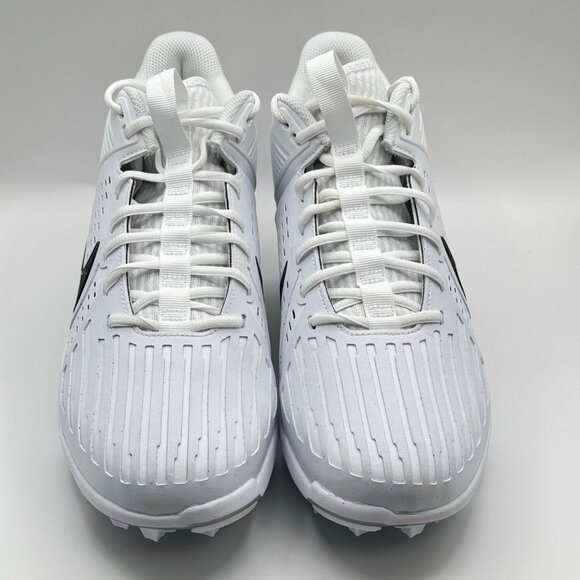 Men's Nike Alpha Menace Strong Football Cleats White Silver II5139-100 Sz 11 NEW - Picture 2 of 8